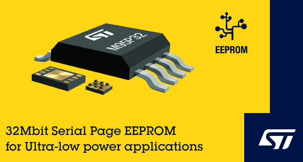 STMicroelectronics First in Industry to Introduce Serial Page EEPROM